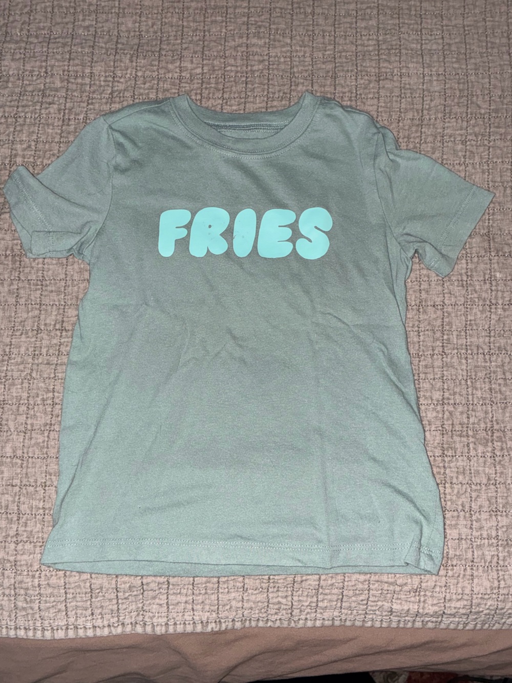 Carter's Mint Green 'FRIES' Graphic Tee